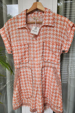 Houndstooth Romper